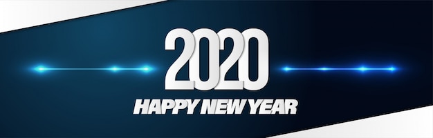 광고에 대 한 새 해 복 많이 받으세요 2020 포스터 배너 배경.