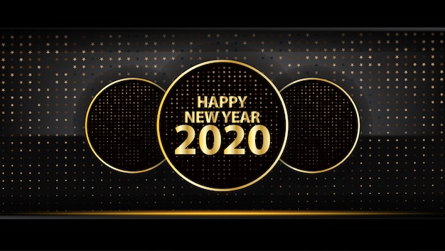 happy new year 2020 vector 