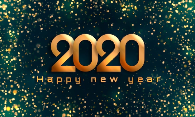 Vector happy new year 2020