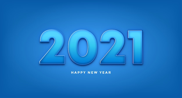 Vettore felice anno nuovo 2021 sfondo saluti