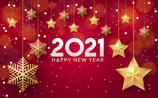 Felice anno nuovo 2021 nuovo stile