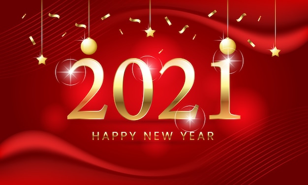 Happy new year 2021 poster