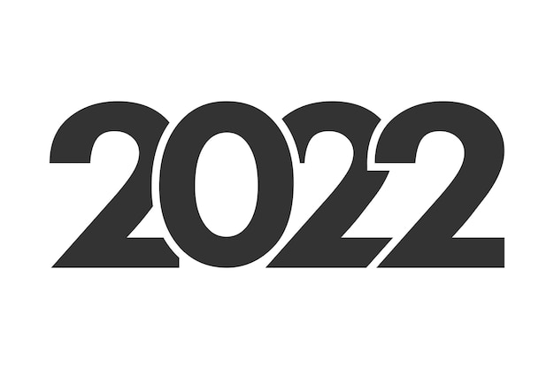 Happy new year 2021 text design logo.