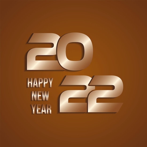 happy new year 2022 background vector design