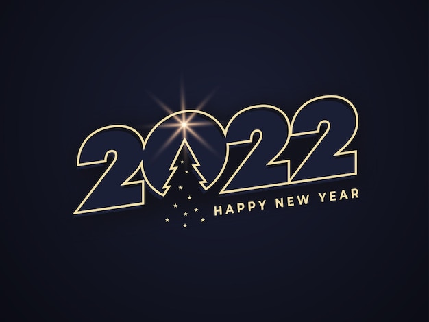 Vector happy new year 2022 background