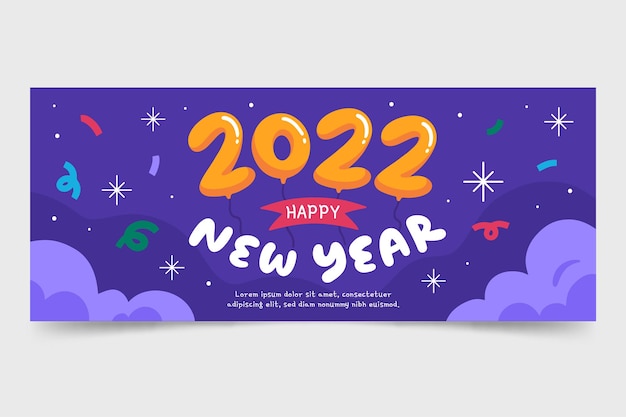 Felice anno nuovo 2022 banner