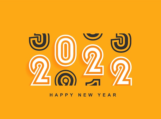 Banner di felice anno nuovo 2022