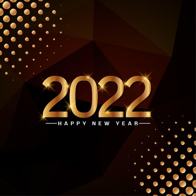 happy new year 2022 decorative greeting background vector