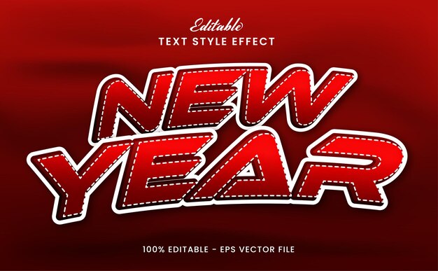 Happy new year 2022 editable text effect premium vector