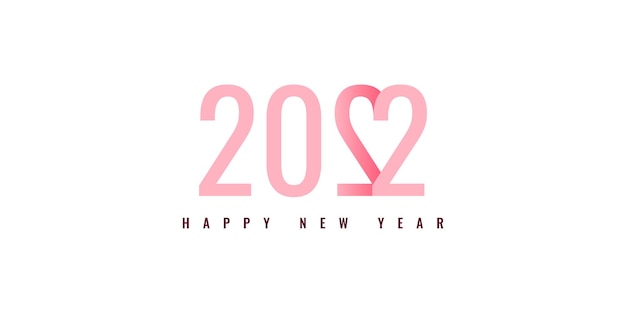 Vector happy new year 2022 illustration template design