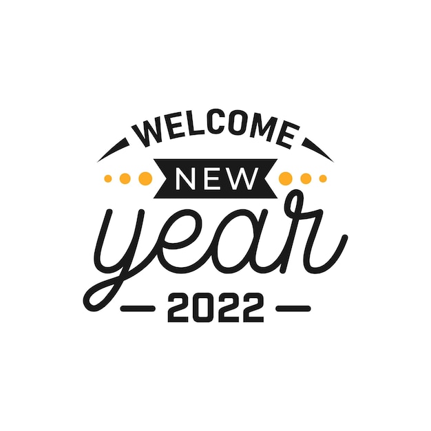 Happy New Year 2022 Lettering