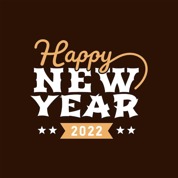 Happy new year 2022 lettering