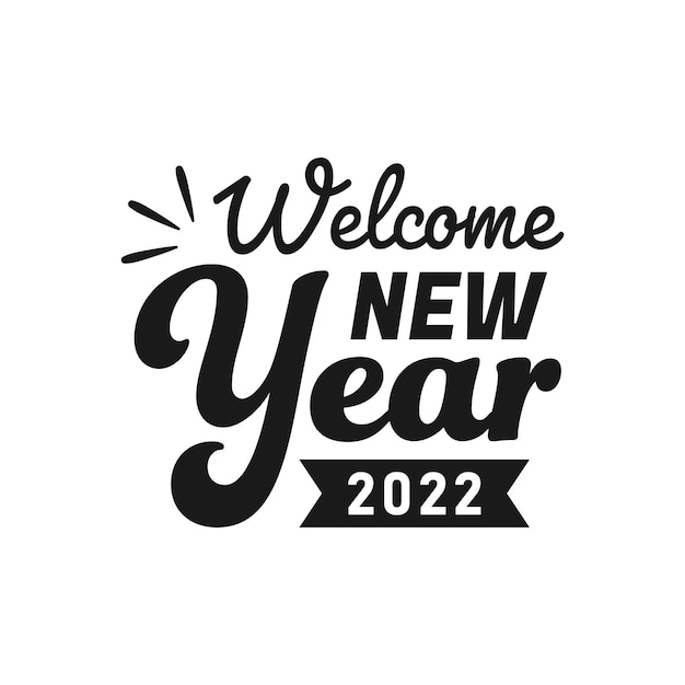 Happy New Year 2022 Lettering