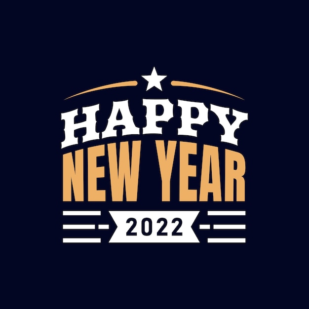 Happy New Year 2022 Lettering