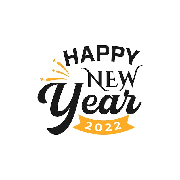 Happy New Year 2022 Lettering