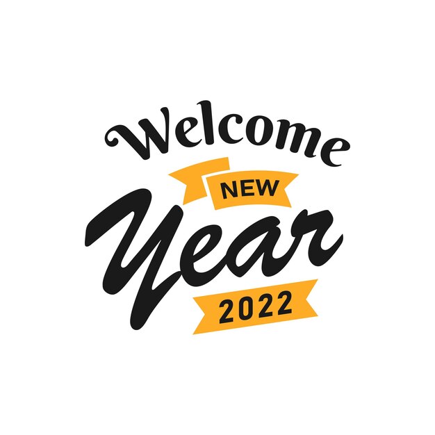 Happy New Year 2022 Lettering