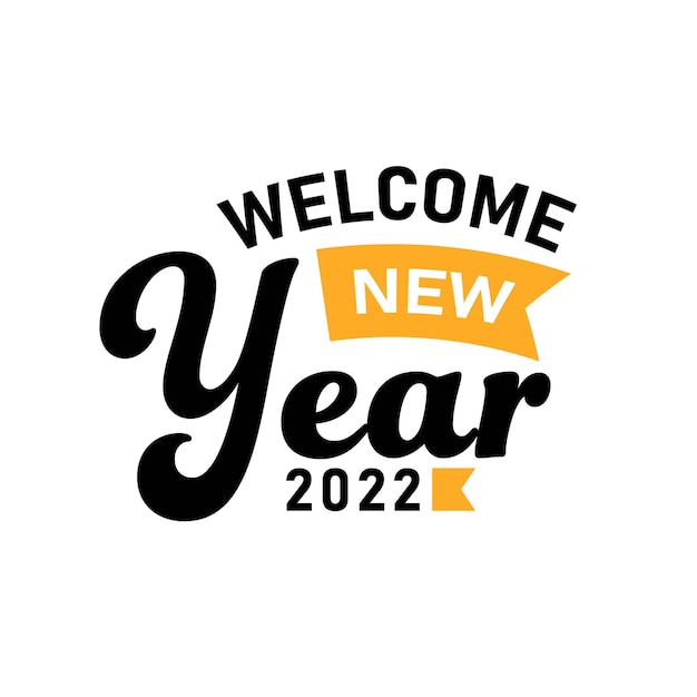 Happy New Year 2022 Lettering