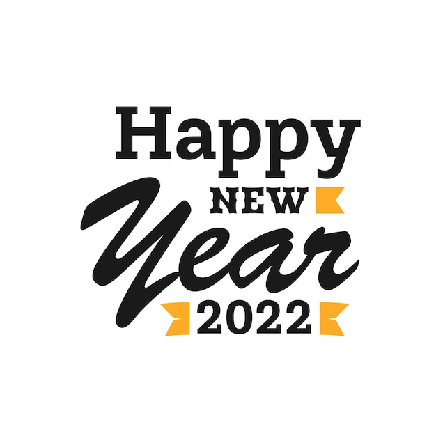 Happy new year 2022 lettering