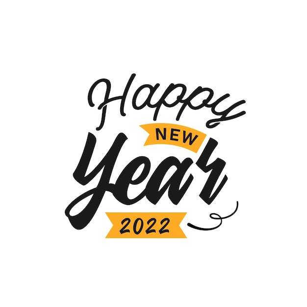 Happy New Year 2022 Lettering