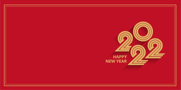 Happy new year 2022 template banner background