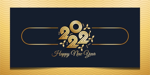 Happy new year 2022 template banner background