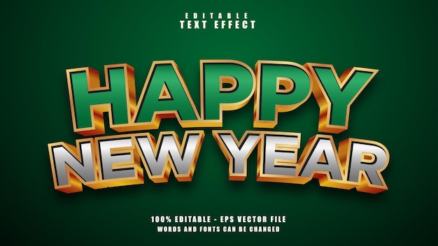 Happy new year 2022 text effect