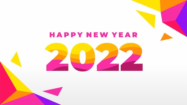 Happy New Year 2022 vector illustration. Happy New Year. Graphic design for the decoration of gift certificates, banners and flyer