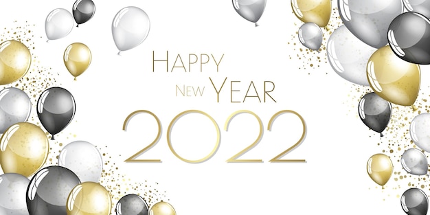 Vector happy new year 2022