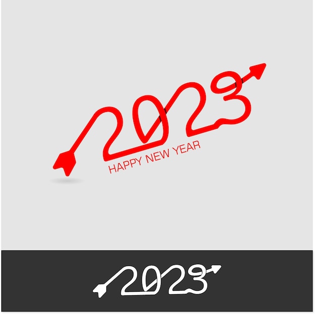 새해 복 많이 받으세요 2023 화살표 스타일