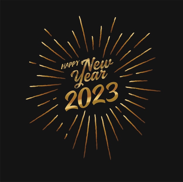 Happy new year 2023 banner poster calendar social media