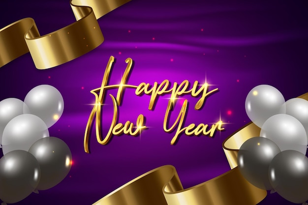 Happy new year 2023 banner template illustration