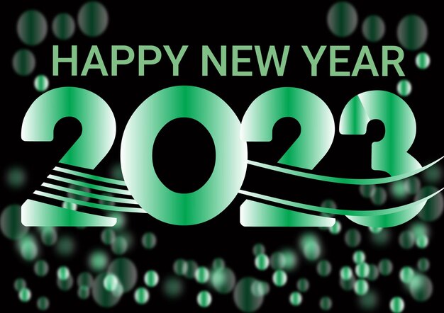 Banner di felice anno nuovo 2023