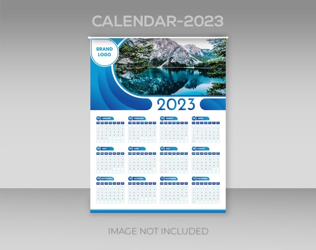 Happy New Year 2023 Calendar Design Template