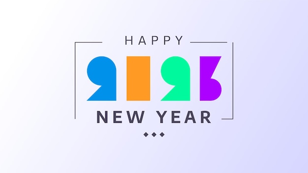2023년 1월 초 경쾌한 색상으로 축하하는 새해 복 많이 받으세요. 2023년 새해를 맞이하다