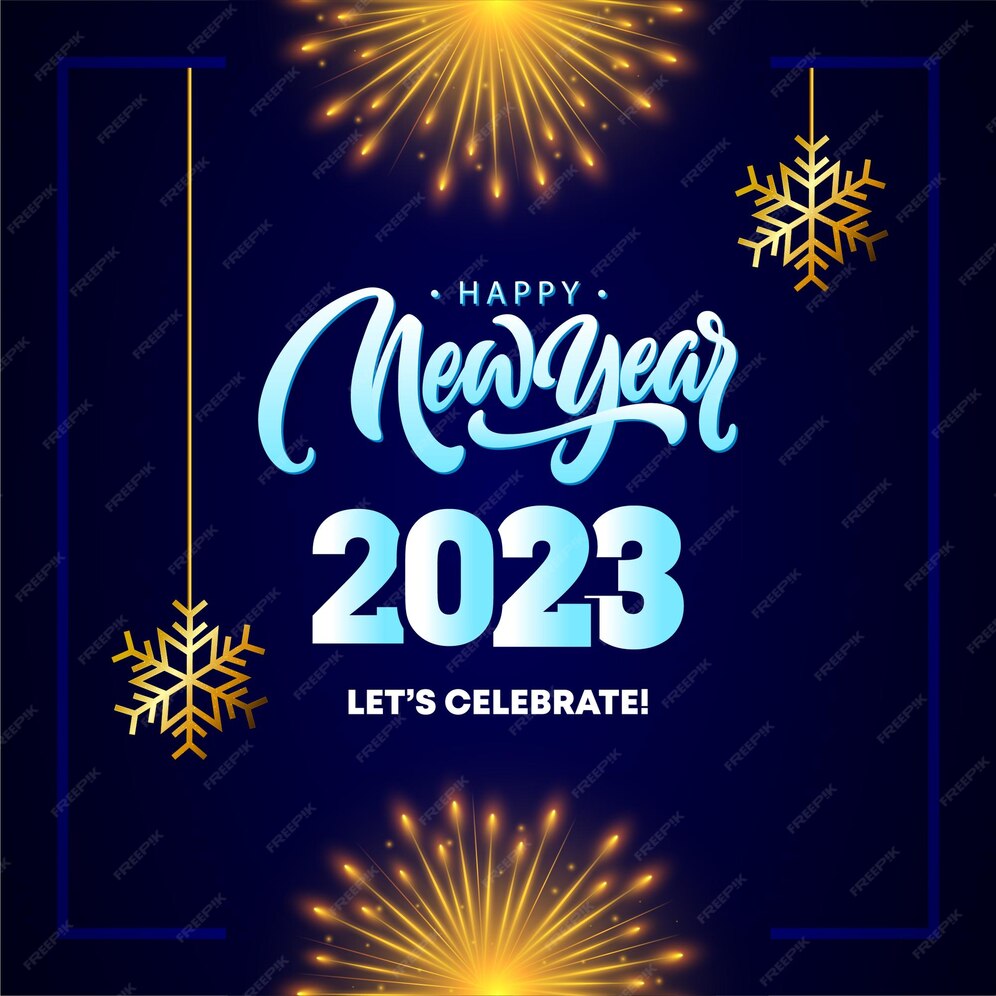 Premium Vector | Happy new year 2023 design template l happy new year background l social media