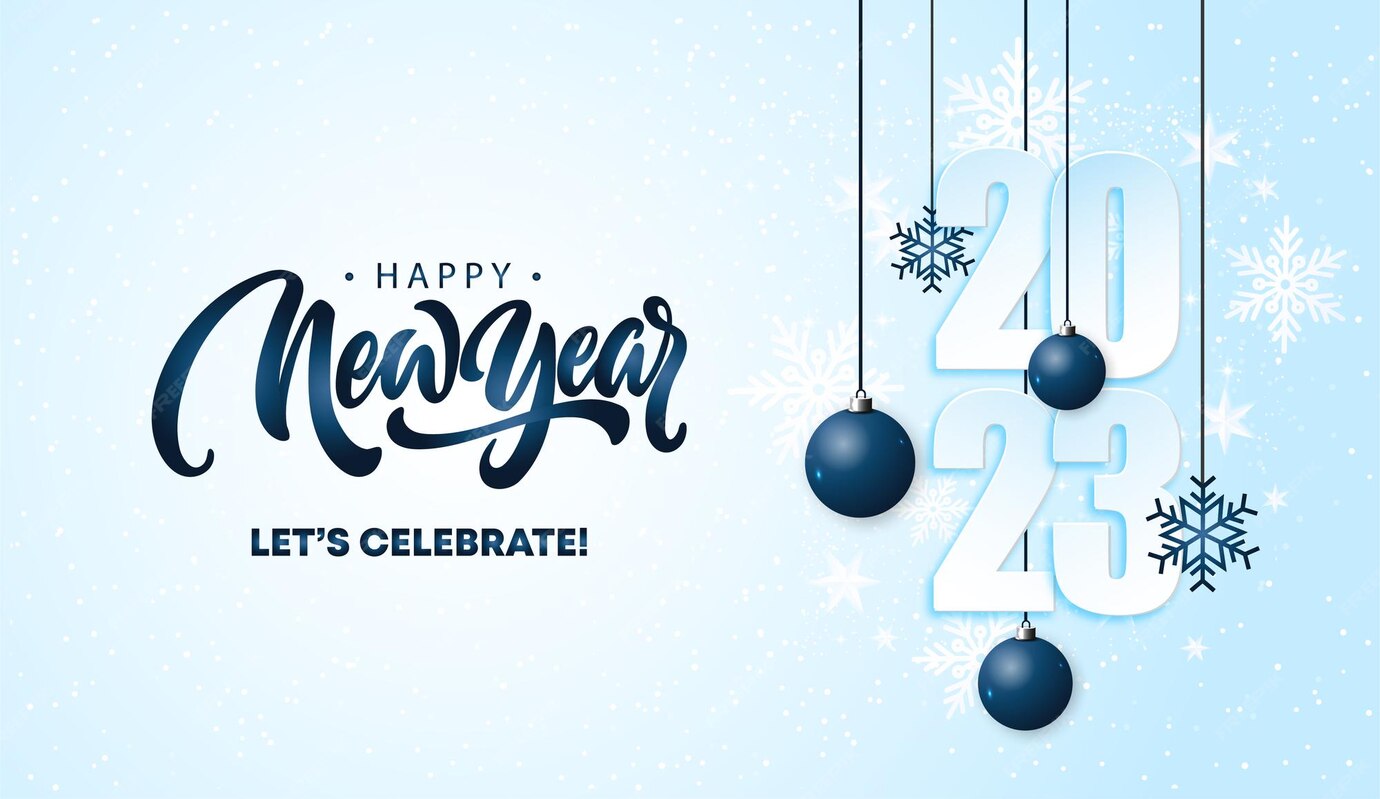 Premium Vector | Happy new year 2023 design template l happy new year background l social media