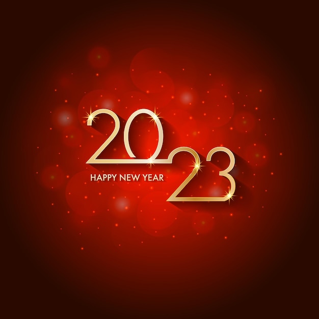 Vector happy new year 2023 elegant background design.