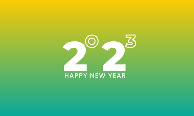 Happy new year 2023 Festive celebration Trendy and modern for banner and media post template