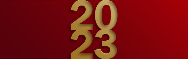 Happy New Year 2023 festive pattern on color background