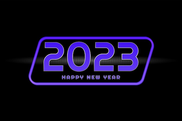 Vector happy new year 2023 greeting card modern celebration background