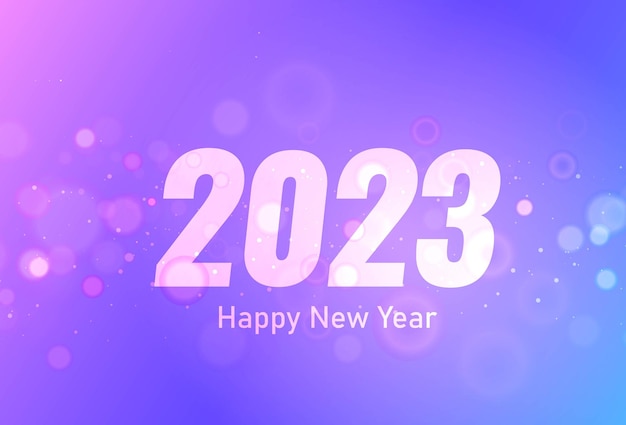 행복 한 새 해 2023입니다. 휴일 축 하 축제 배경 벡터 일러스트 레이 션