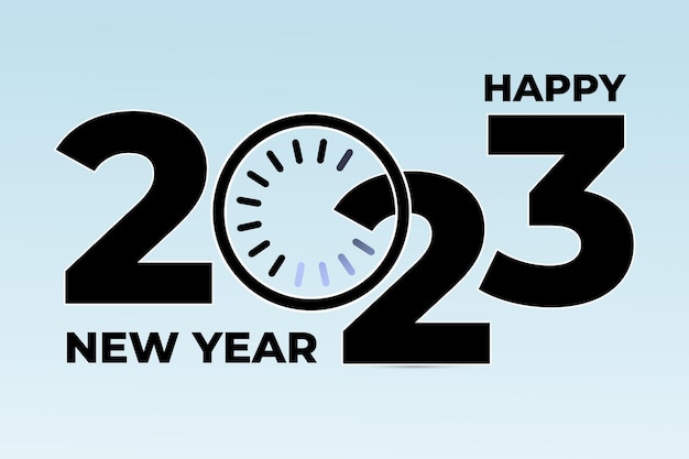 Happy new year 2023 loading design