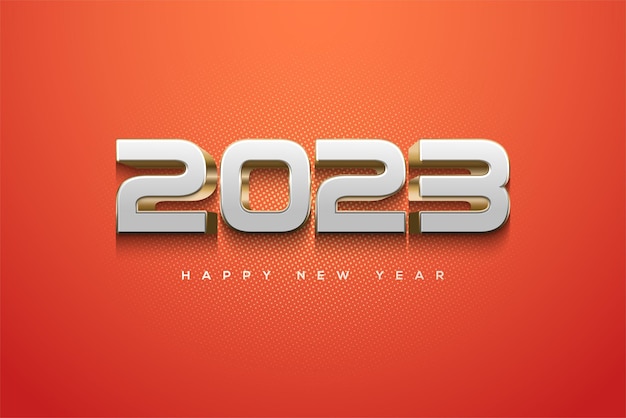 Happy new year 2023 modern and elegant