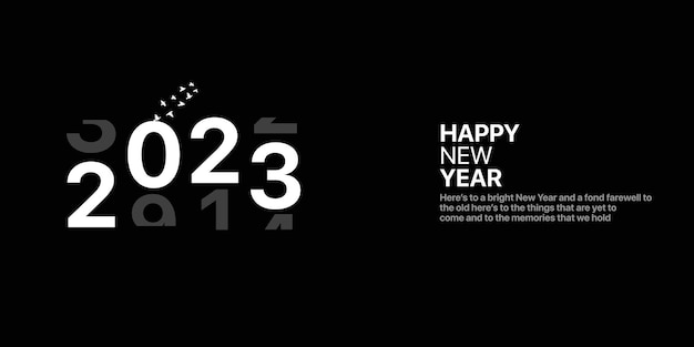 明けましておめでとうございます 2023. 新年のお祝いのバナー