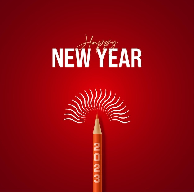 Happy new year 2023 social media post