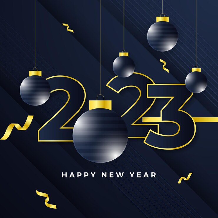 Vector happy new year 2023 social media template and greeting card design