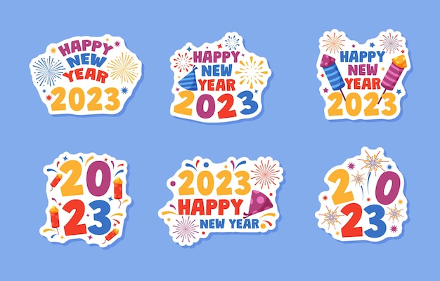 Happy New Year 2023 Sticker