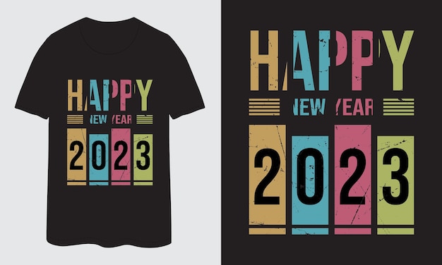 Felice anno nuovo 2023 t-shirt design