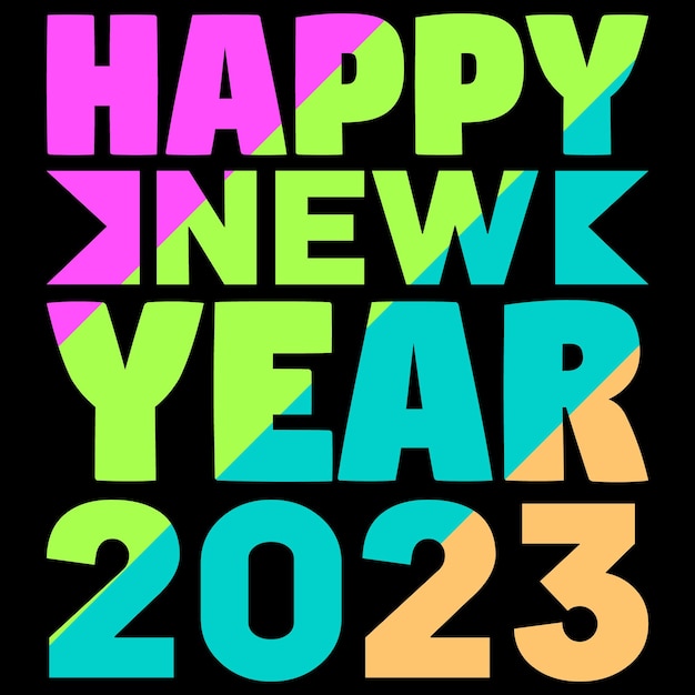 Vector happy new year 2023 t shirt design