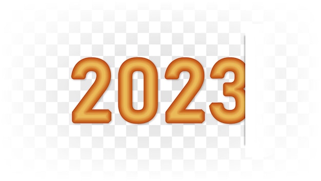 Happy new year 2023 text typography